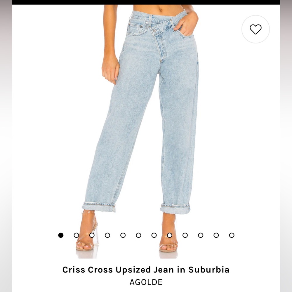 AGOLDE crisscross Jeans